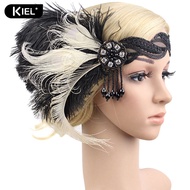 Feather Headband Bridal Gatsby Flapper Costume Dress Headpiece
