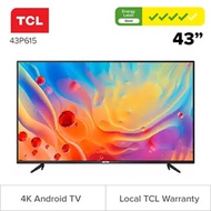 TCL 43P615 43 INCH Android 4K UHD TV * READY STOCKS * BEST SELLING MODEL IN YEAR 2020