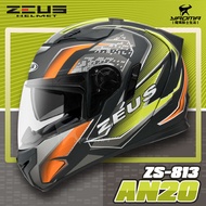 贈好禮 ZEUS安全帽 ZS-813 AN20 消光黑螢光黃 ZS813 全罩帽 內鏡 813 耀瑪騎士機車部品