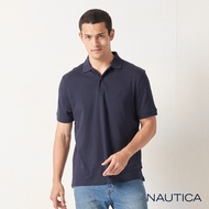 Nautica經典純棉短袖POLO衫-深藍