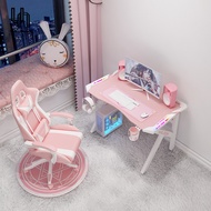 โต๊ะเก้าอี้พร้อมโคมไฟ RGB โต๊ะคอมพิวเตอร์เกมมิ่ง โต๊ะคอมพิวเตอร์โต๊ะทํางาน โต๊ะคอมพิวเตอร์ โต๊ะคอมเกมมิ่ง