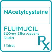 FLUIMUCIL Fluimucil NAcetylcysteine 600mg 1 Effervescent Tablet [PRESCRIPTION REQUIRED]