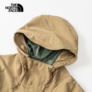 【The North Face】男款卡其色防水透氣連帽衝鋒衣
