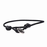 Cartier 經典TRINITY系列三環絲繩手環(黑)