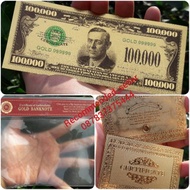 murah dong 100.000 Uang Boston Dengan Coa America Souvenir Dollar Plas