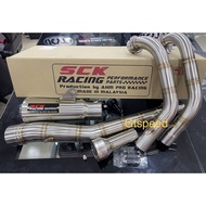SCK Racing Exhaust Y15 / LC135 4S 32MM /35MM ***TWO PCS MANIFOLD***  BY AHM PRO RACING