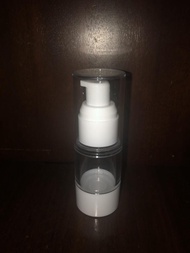 Botol Airless 15ml / Airless Bottle 15ml Akrilik AS dengan cap