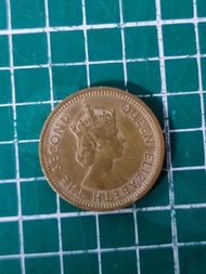 香港硬幣五仙1972年