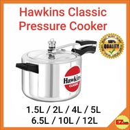 HAWKINS Classic New Improved Aluminum Pressure Cooker, Silver, 1.5L 2L 4L 5L 6.5L 10L 12L