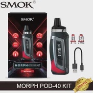 SMOK Morph POD-40 Kit Vape 40W Pod 40 MOD Baterai 2000Mah Kartrid 3.7Ml RPM Jaring Tiga Kumparan Alat Penguap Rokok Elektronik