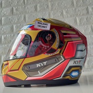 Helm KYT K2 Rider Iron Man Ongkir Termurah 2kg Malang Helmet