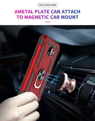 For Samsung Galaxy J2 Pro J3 J4 J6 J7 Case Car Ring Stand Holder Case for A6 A7 A8 Plus A9 Armor Bumper Phone Cases