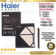 Baterai Battery Original Haier G7 G522 G552 HM-G522-FL HM-G552-FL &amp; Haier G51 4G LTE G553 HM-G553-FL Kode Batre H15438 H15368
