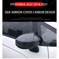 HYS HONDA JAZZ HONDA CITY HONDA BRV กระจกมองข้างคาร์บอนไฟเบอร์การออกแบบคาร์บอน GM6 FL GK5 2014-2020