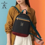 【PORTER INTERNATIONAL】LUXY自信簡約後背包(芥末黃配深藍)