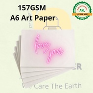 Anl 157gsm A6 Art paper white A6 white Art paper