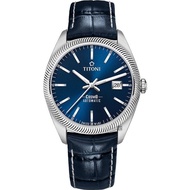 【TITONI 梅花錶】宇宙系列經典復刻機械錶-藍x41mm(878 S-ST-612)