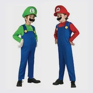 Costume Children Luigi Mario Cosplay Super-Mario Party-Dress Boys Purim Plumber Fancy