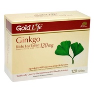 GoldLife Ginkgo Biloba Leaf Extract 120mg 120s (Exp:3/2024)