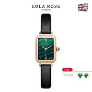 Lola Rose women square fashion watch vintage style malachite green watch