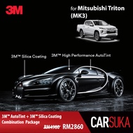 [3M SUV Silver Package] 3M Autofilm Tint and 3M Silica Glass Coating for Mitsubishi Triton (MK3), year 2019 - Present (Deposit Only)