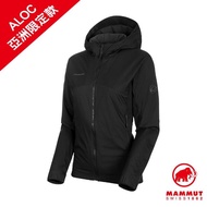【Mammut 長毛象】Rime Light IN Flex Hooded Jacket AF Women 保暖連帽化纖外套 黑色 女款 #1013-01310