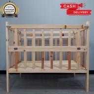 WOODEN CRIB FOR BABY ADJUSTABLE