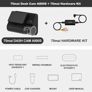 70mai Dash Cam 4K A800S Dual Sight 70mai A800S GPS ADAS Front and Rear Car DVR 2160P 4K 24H Parking 140FOV