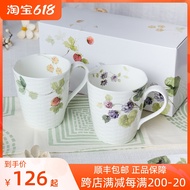 Spot Japan imported NARUMI Narumi Lucy's Garden bone china mug water mug to mug gift box