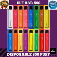 100% ORIGINAL ELF BAR DISPOSABLE POD 800PUFF 550mAh/ELF BAR POD/ELF BAR 800 PUFF POD/ELF BAR COOL MINT/ELF BAR WATERMELON/ELF BAR LYCHEE/ELF BAR MANGO MILK /ELF BAR GRAPE/ELF BAR BANANA CAKE/ELF BAR CREAM TBC/ELF BAR STRAWBERRY CREAM