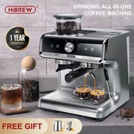 HiBREW Express Espresso Coffee Machine 19 Bar Commercial Level Coffee Maker Machine with Sensor Coffee Grinder Electric&amp;Milk Frother Mesin Kopi Espresso