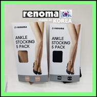 [RENOMA Women Ankle Stocking 5 pairs/10 pairs] Korean Stockings RENOMA Socks Korean Socks Women Stocking Woman Stocking Socks Women Tights Black Stocking Stockings Socks Ankle Socks REWS