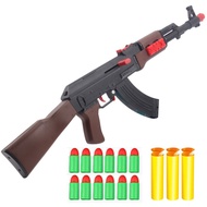 Plastic Manual AK47 Soft Rubber Ball Bullet Toy Gun Rifle Airsoft Shooting Gun Weapons For Kids Chil