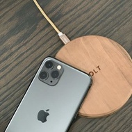Aira胡桃實木無線充電器 台灣製造,附Type C快充線+QC3