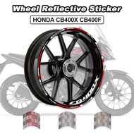 FOR HONDA CB400X CB400F Motorcycle Decorative Stripe Sticker Front Rear Wheel Reflective Decal Accessories