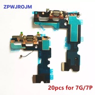 20pcslot Charging Flex Cable for iPhone 7 Plus 7P 7G 7Plus USB Dock Connector Charger Port Replacement Parts