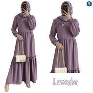 Kaluna Dress Wanita Dewasa / Dress Muslim Korean Style Remaja / Dress Cewek Terbaru 2021 Kekinian / Gamis Wanita Ceruty Simple Elegan / Baju Gamis Wanita Remaja Polos / Baju Muslim Dewasa Perempuan Dusty / Baju Lebaran Wanita Model 2022/Dress Wanita Korea