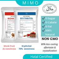 MIMO Erythritol Monk Fruit 1kg Natural Sweetener Pure Keto Diet Baking Sugar diabetic sugar stevia lakanto 赤藓糖醇 0卡糖 0脂肪
