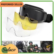 SULACO Military Airsoft Tactical Goggles Shooting Glasses Motorcycle Windproof Wargame Goggles (J1460-6)