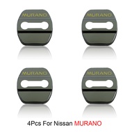 4PCS 3D stainless steel Car door lock protection cover Car sticker For Nissan murano 1 2 3 z50 z51 z52 Car Accessories
