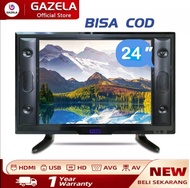 LED TV GAZELA 24 INCH DOUBLE SPEAKER BISA UNTUK MONITOR, CCTV,PS3 LED TV