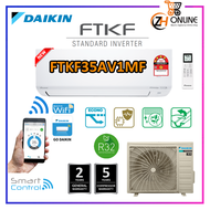 DAIKIN 1.5HP R32 INVERTER WIFI FTKF35AV1MF STANDARD INVERTER FTKF SERIES FTKF35A / RKF35A-3WMY-LF SMART CONTROL DAIKIN AIRCOND DAIKIN INVERTER SMART CONTROL