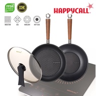 Happycall Graphene IH ceramic Frying Pans woks 3-Set / nonstick induction cooking wok pan