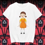 魷魚游戲123木頭人小女孩同款衣服萬圣節同款娃娃衣服兒童小孩