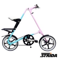 【英國 STRiDA速立達】16吋單速LT版碟剎折疊單車/三角形單車-漸層色