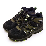 【男】LOTTO 專業多功能防水郊山戶外健行登山鞋 SABRE MID 3系列 黑軍綠 1255