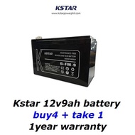 Kstar UPS battery 12v9ah(6-FM-9) x 5 pcs  [ Brand NEW ]