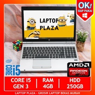HP Elitebook 8570P i5 Gen 3 Ram 4GB HDD 500GB AMD RADEON Laptop Notebook Gaming Second Ultrabook Berkualitas Design Murah Slim Terbaru