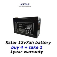 ♛Kstar UPS battery 12v7ah(6-FM-7) x 5 unit 1 pack