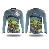 Kaos Baju Jersey Mancing mania Dry Fit Full Print Lengan Panjang O-Neck BGS05 KAOSBOS